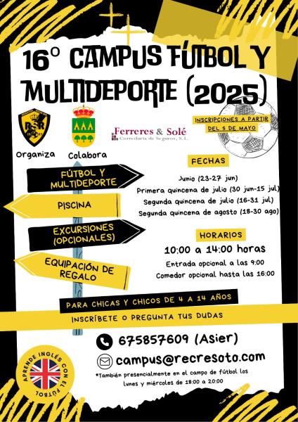 16 CAMPUS FUTBOL Y MULTIDEPORTE 2025