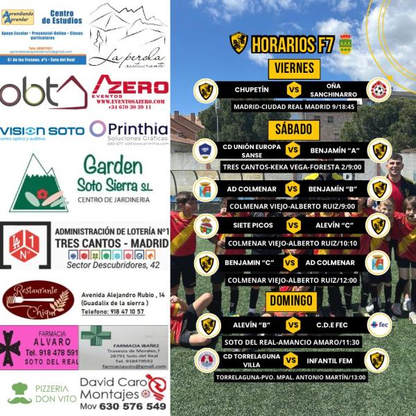 CARTEL SEMANAL F7 - 10 AL 11 MAYO 2024-2025