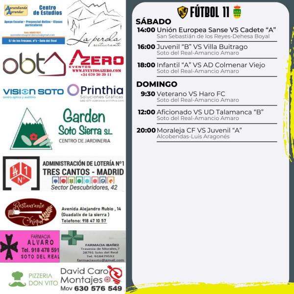 CARTEL SEMANAL F11 - 27 AL 28 SEPTIEMBRE 2025-2026