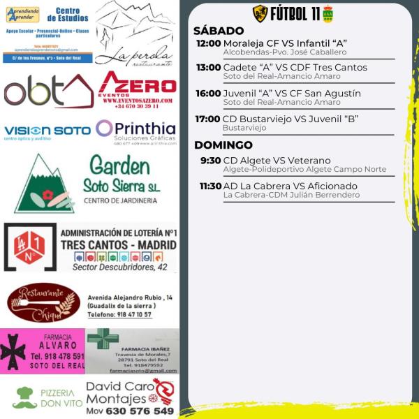 CARTEL SEMANAL F11 - 04 AL 05 OCTUBRE 2025-2026