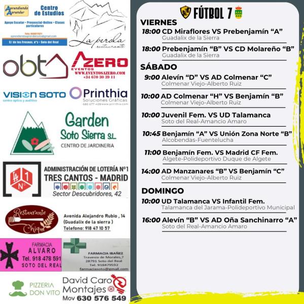 CARTEL SEMANAL F7  8 AL 9 NOVIEMBRE 2025-2026