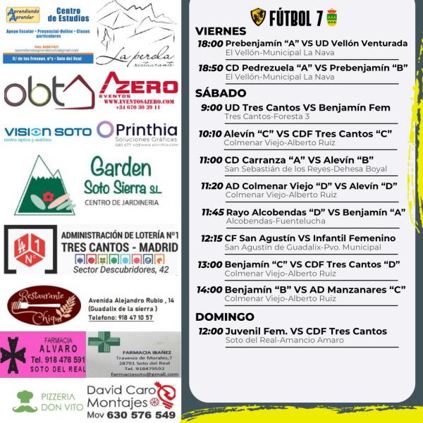 CARTEL SEMANAL F7  15 AL 16 NOVIEMBRE 2025-2026