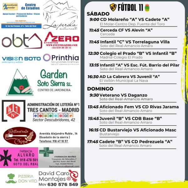 CARTEL SEMANAL F11  22 AL 23 NOVIEMBRE 2025-2026