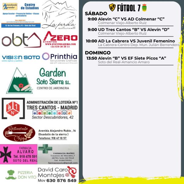 CARTEL SEMANAL F7  10 AL 11 ENERO 2025-2026