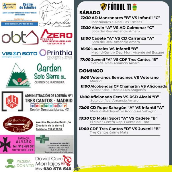 CARTEL SEMANAL F11  24 AL 25 ENERO 2025-2026