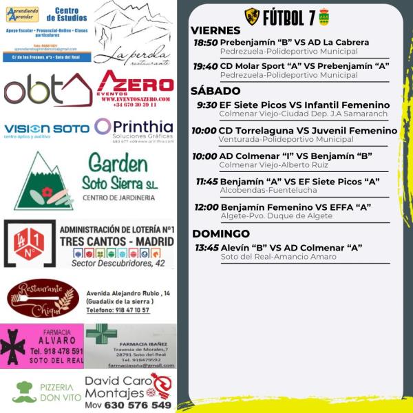 CARTEL SEMANAL F7 - 7 AL 8 FEBRERO 2025-2026