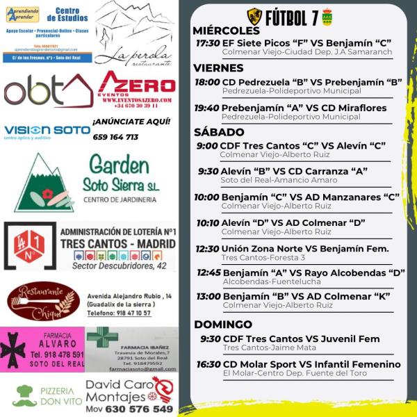 CARTEL SEMANAL F7  07 AL 08 MARZO 2025-2026