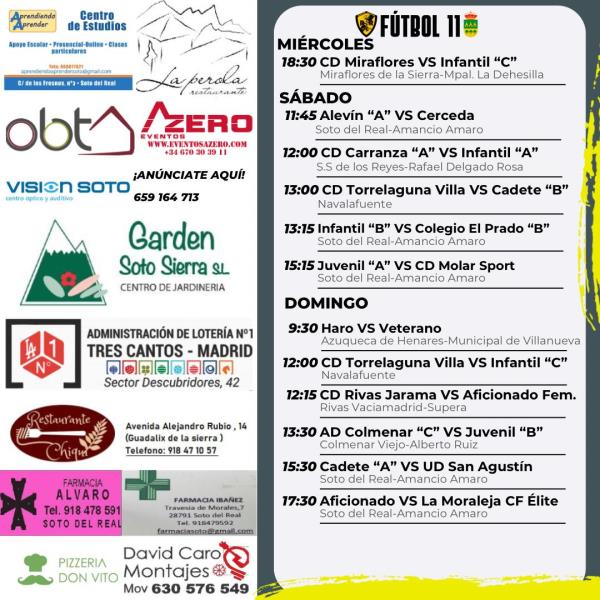 CARTEL SEMANAL F11 14 AL 15 MARZO 2025-2026