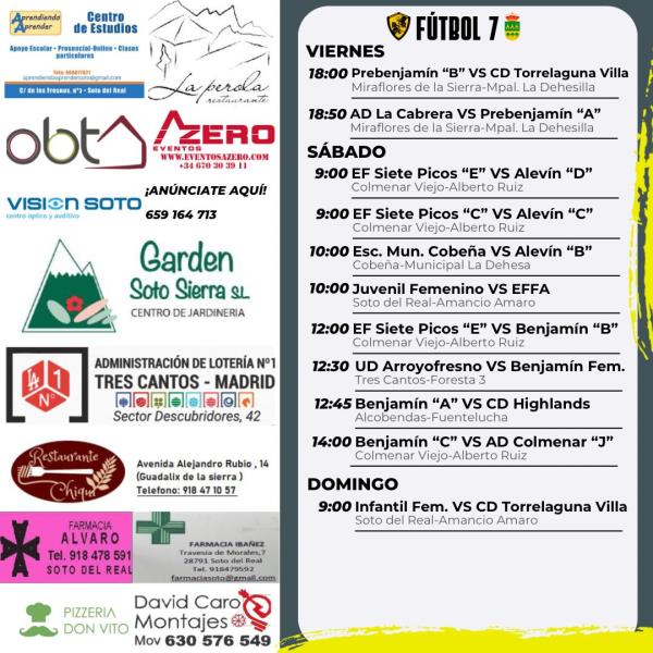 CARTEL SEMANAL F7  11 AL 12 ABRIL 2025-2026