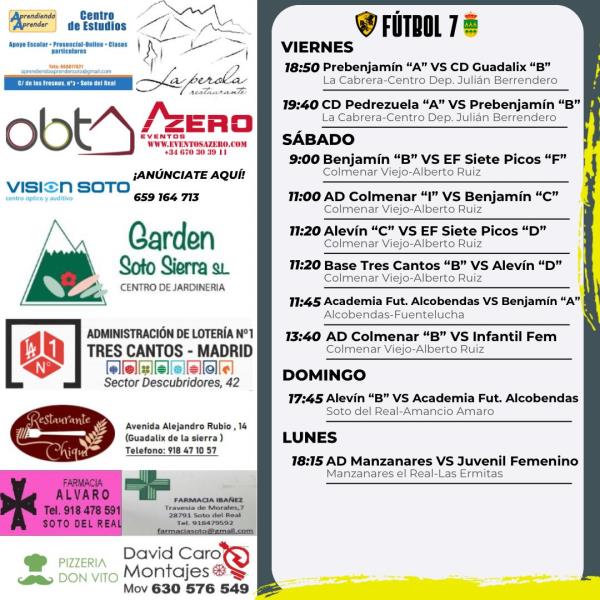 CARTEL SEMANAL F7  18 AL 19 ABRIL 2025-2026