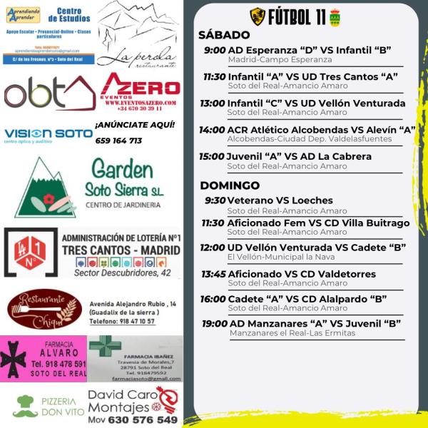 CARTEL SEMANAL F11  18 AL 19 ABRIL 2025-2026