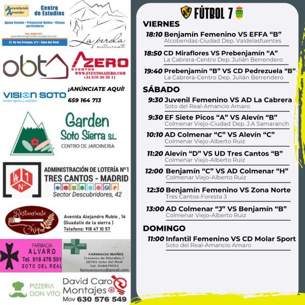 CARTEL SEMANAL F7  25 AL 26 ABRIL 2025-2026