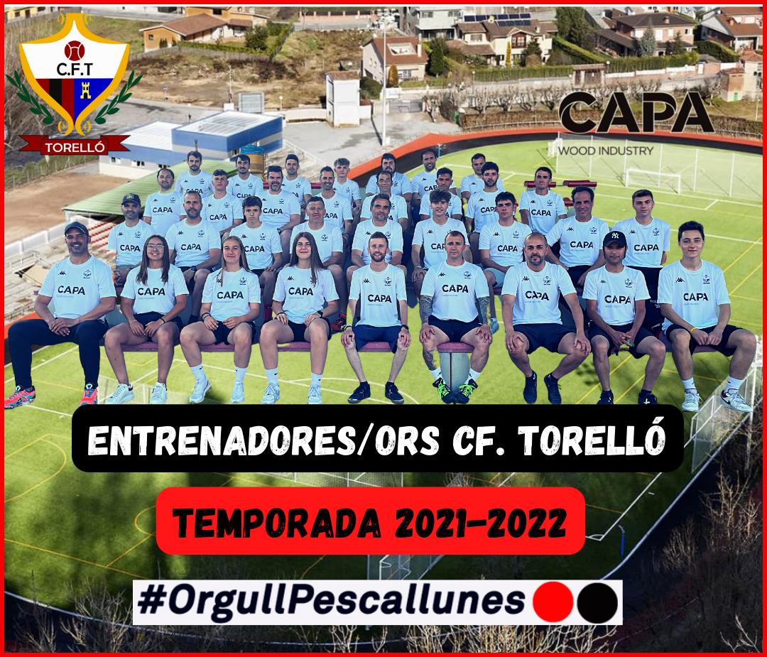 ENTRENADORES/ENTRENADORS CF. TORELLÓ 2021_2022