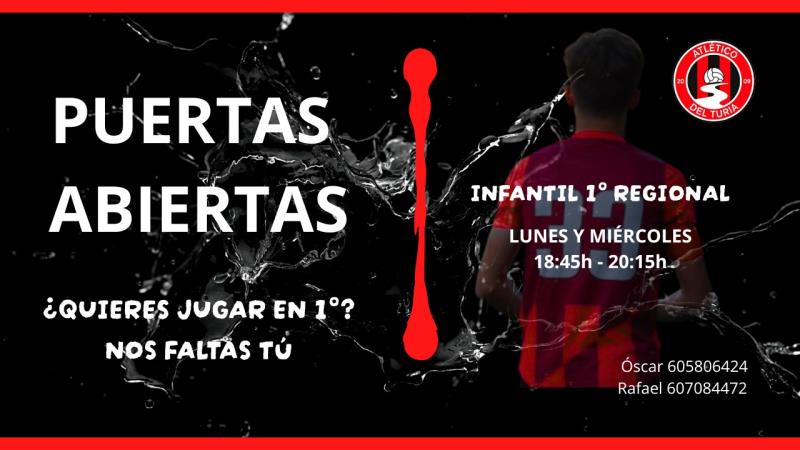 Puertas abiertas Infantil 1ª regional