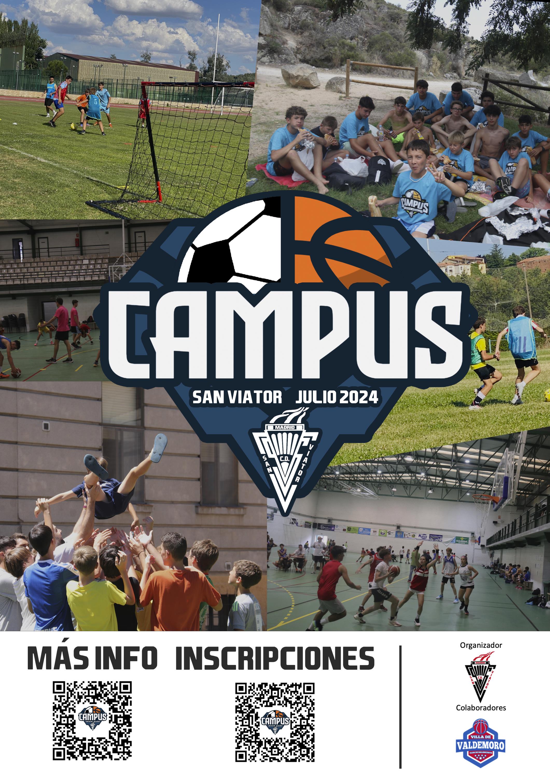 CAMPUS DE VERANO 2024. FÚTBOL Y BALONCESTO