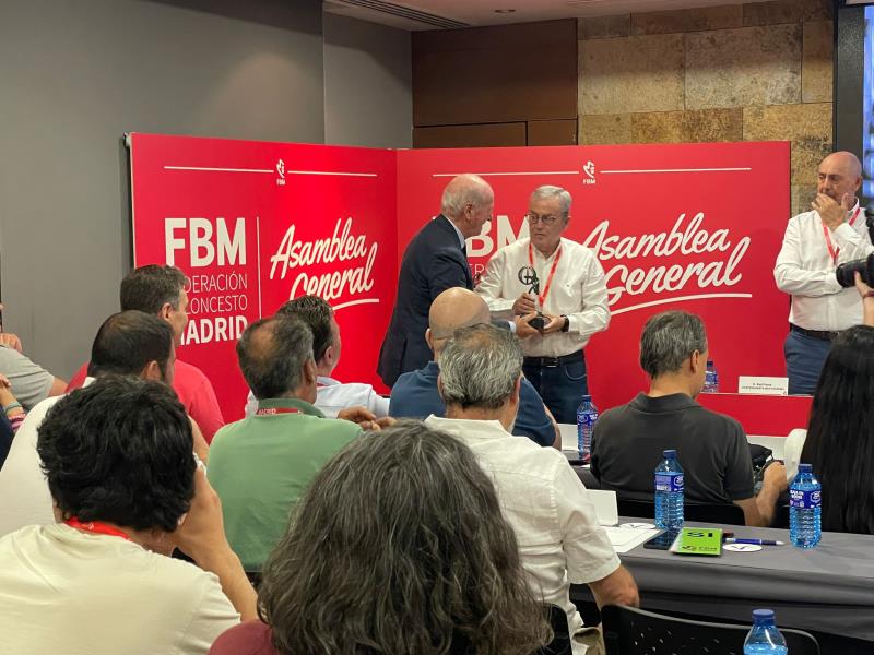 EDUARDO SANZ RECONOCIDO POR LA FEDERACIÓN MADRILEÑA DE BALONCESTO