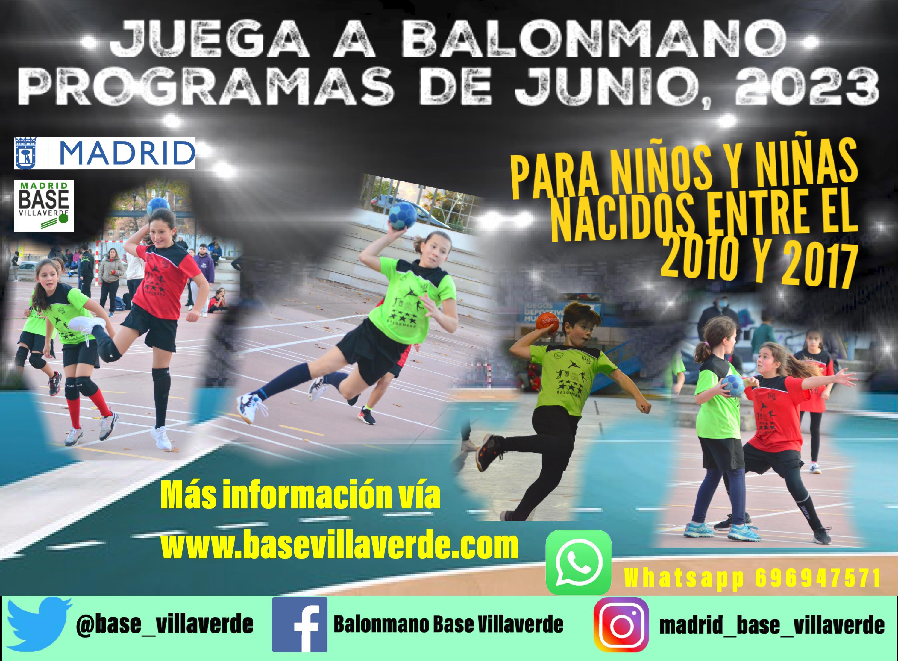 PROGRAMAS BALONMANO BASE JUNIO, 23
