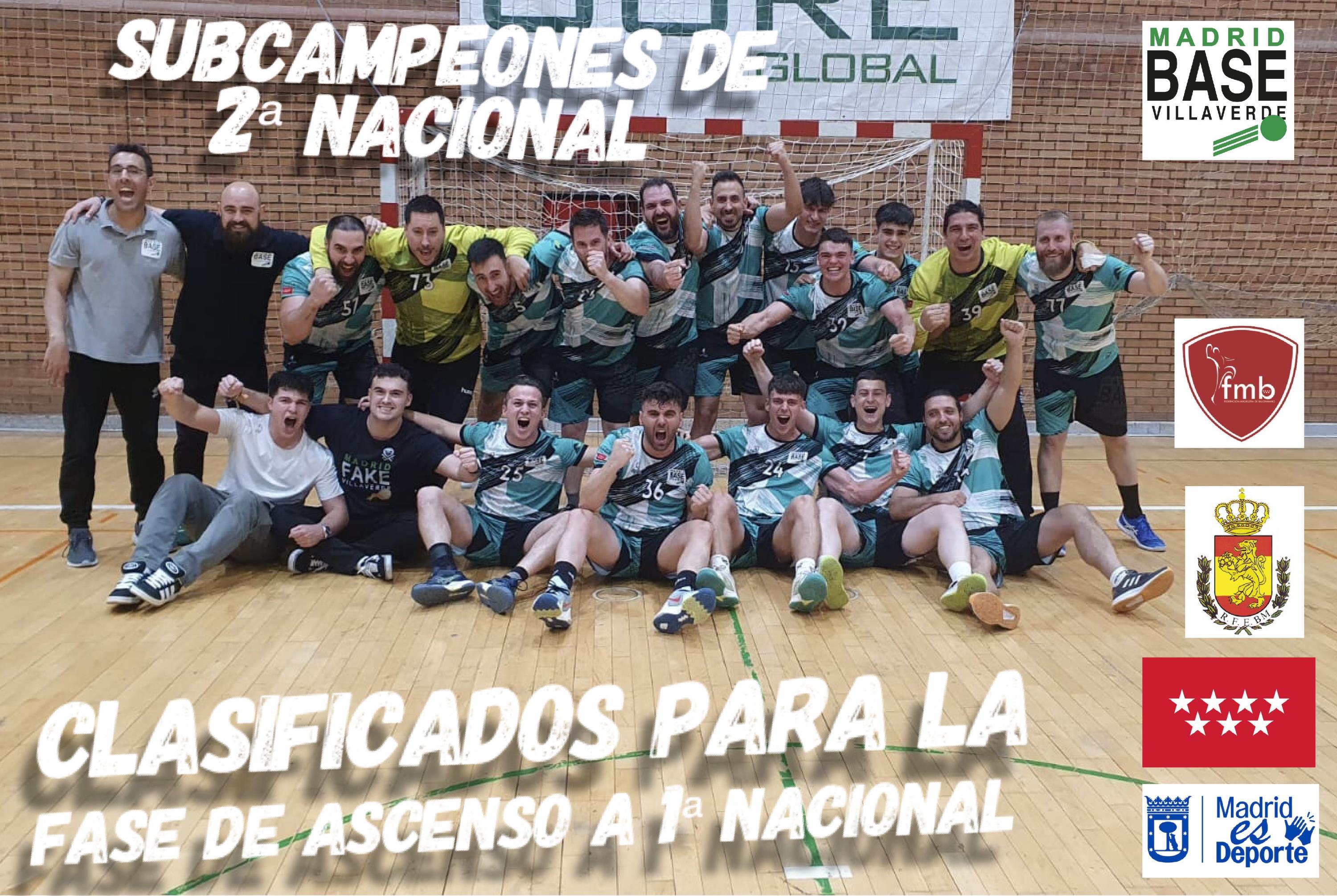 SUBCAMPEONES DE LIGA Y A LA FASE DE ASCENSO A 1ª NACIONAL MASCULINA