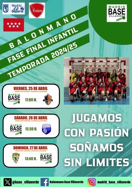 EL 1ª INFANTIL FEMENINO DISPUTA LA FASE FINAL POR EL TITULO