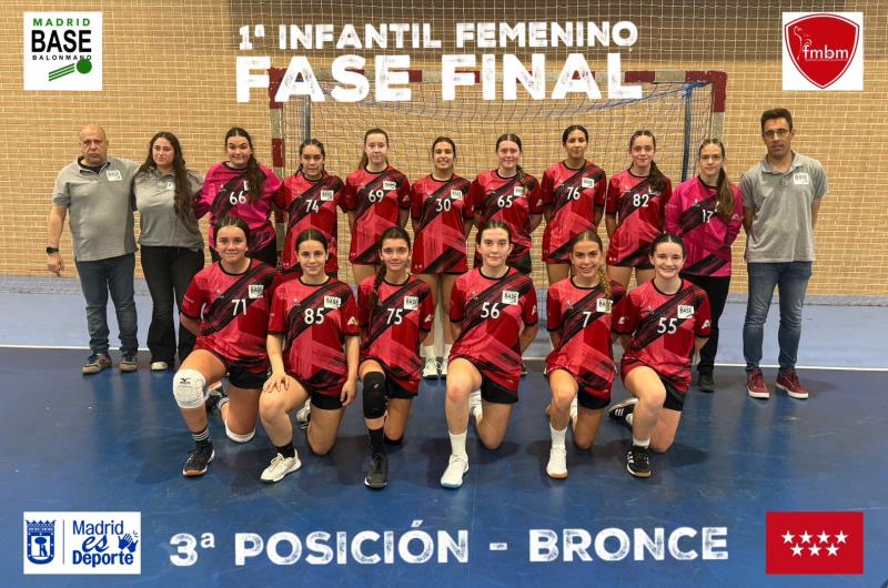 BRONCE PARA EL 1ª INFANTIL FEMENINO.