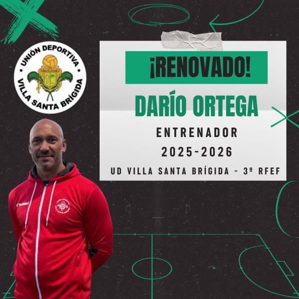 Darío Ortega renueva como entrenador del primer equipo