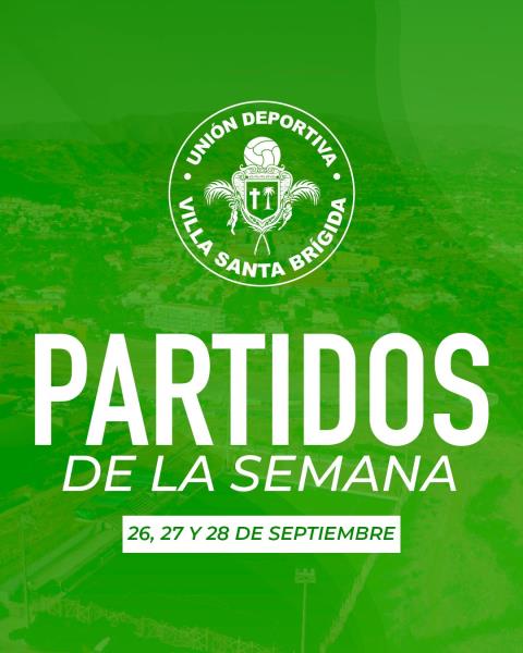 Partidos oficiales del fin de semana - 26, 27 y 28 de septiembre