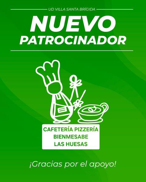 Cafetería Pizzería Bienmesabe Las Huesas, nuevo patrocinador del UD Villa Santa Brígida