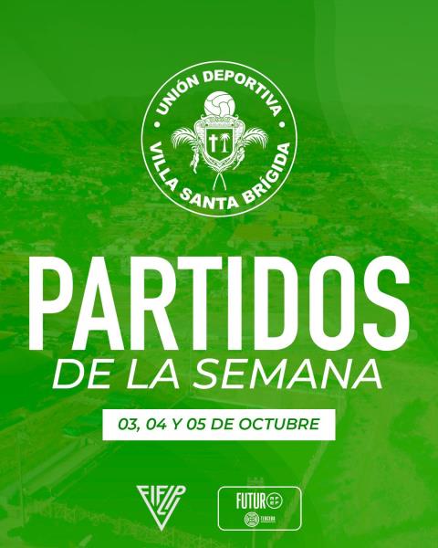 Partidos de la semana - 3, 4 y 5 de octubre