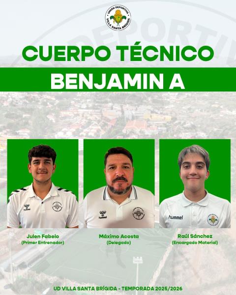 Presentación cuerpos técnicos Benjamines y Prebenjamín