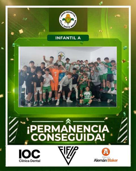 El Infantil A consigue la permanencia en Preferente